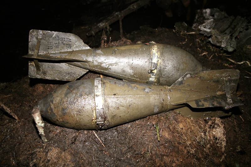В Полтаве обнаружили фугасную авиационную бомбу