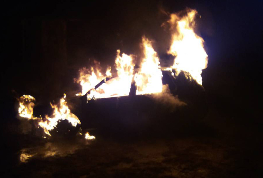 В Полтаве ночью сгорел Volkswagen Golf (фото)