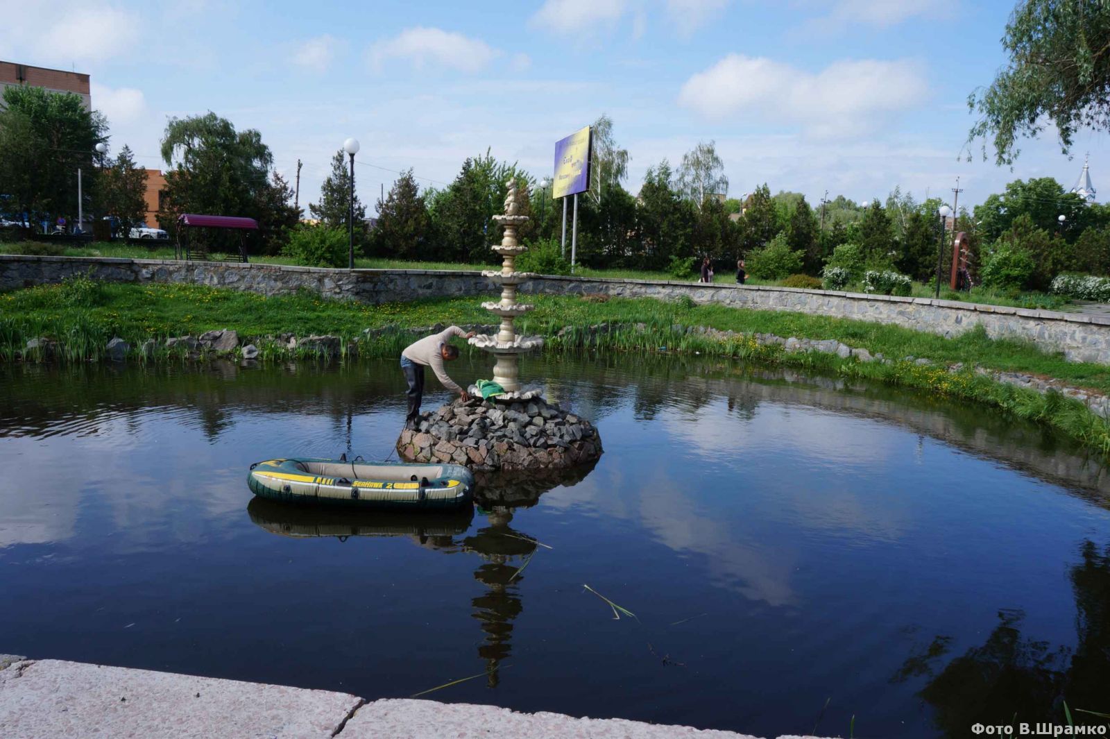 В Лохвице обновят фонтан с живой черепахой (фото)