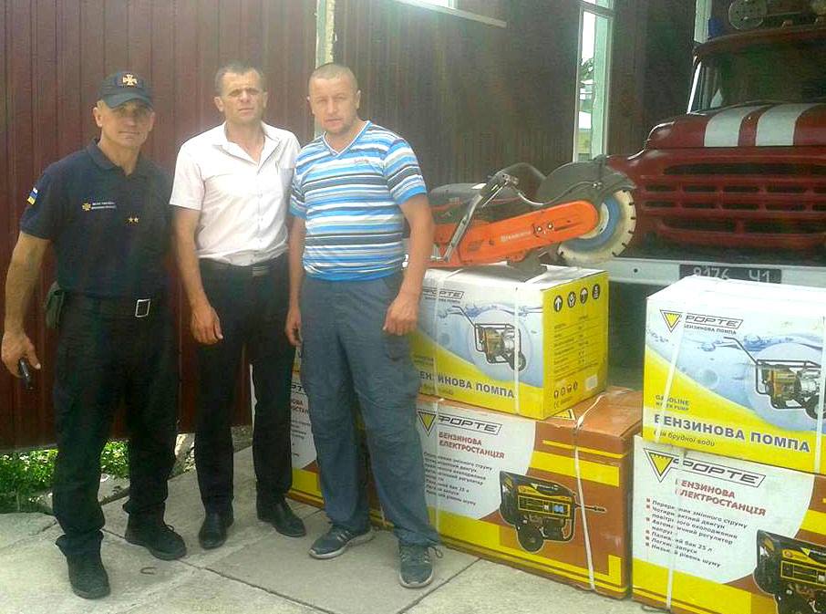 Сельская пожарная охрана получила оборудование от немецких партнеров