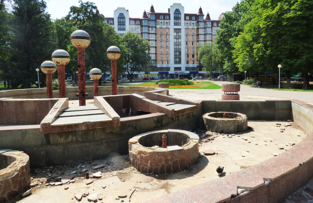 Стоимость реконструкции фонтана в Полтаве возросла в 28 раз
