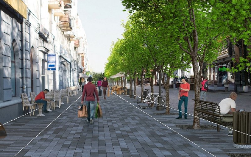В Полтаве пока отказались от многомиллионного проекта реконструкции улицы Соборности