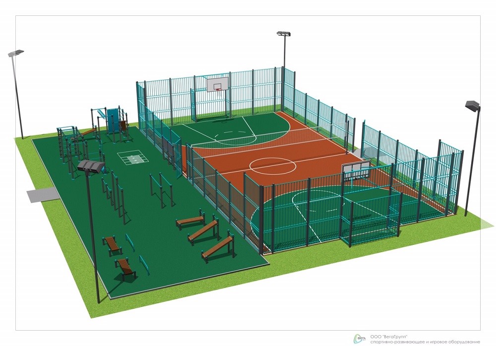 В Полтаве построят многофункциональную спортплощадку: фото проекта