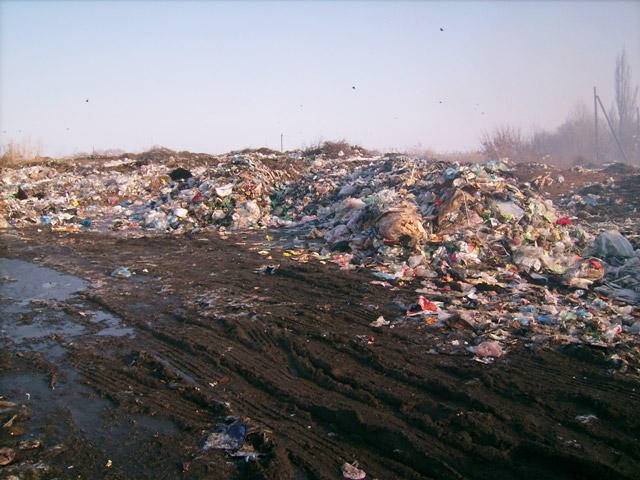 Грузовики из Львова выбросили мусор на Полтавщине (фото)
