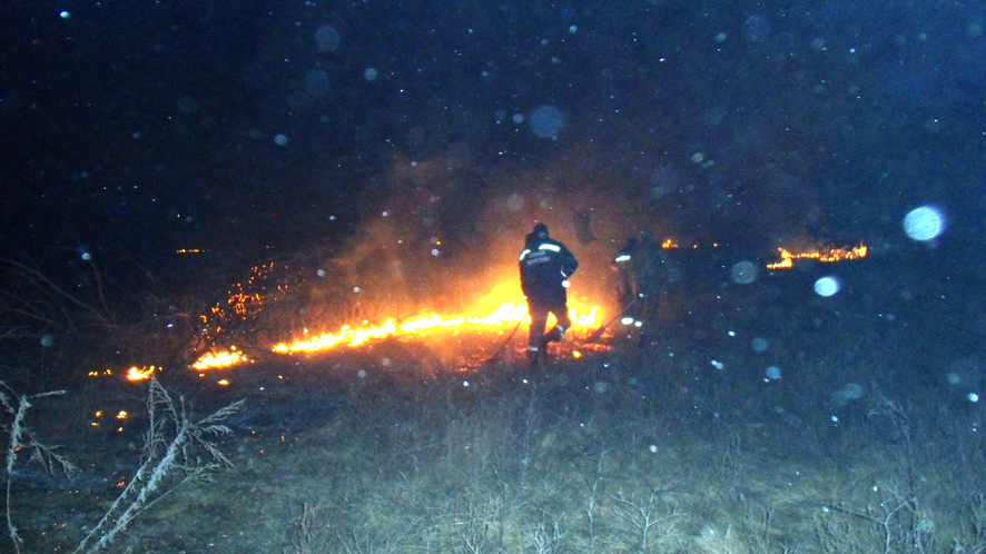 На Полтавщине - крупные пожары на открытых территориях (фото)