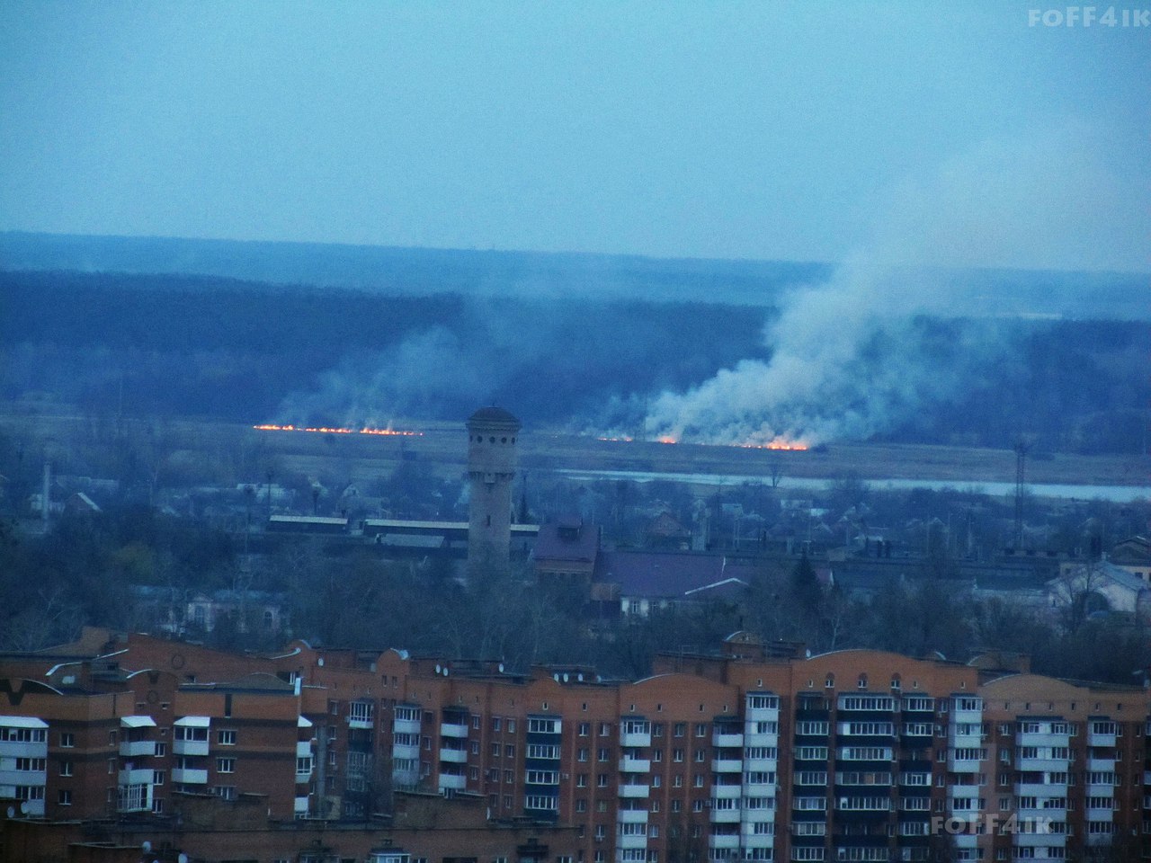 В Полтаве горят луга (фото)
