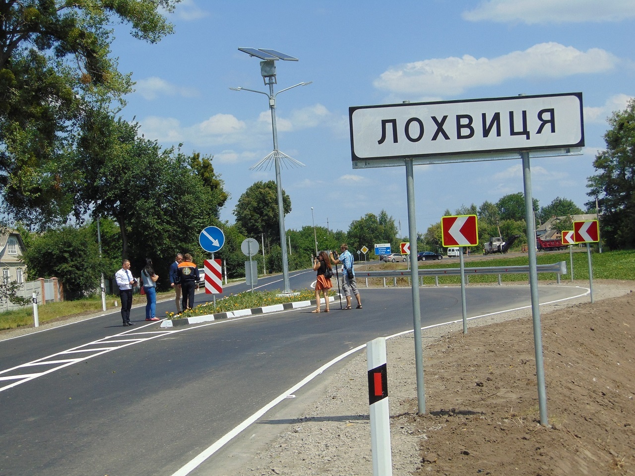 На Полтавщине впервые в Украине запустили систему Traffic calming measures