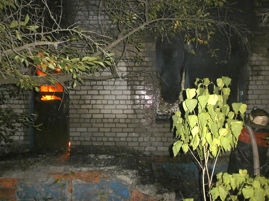 В Горишних Плавнях горело заброшенное здание