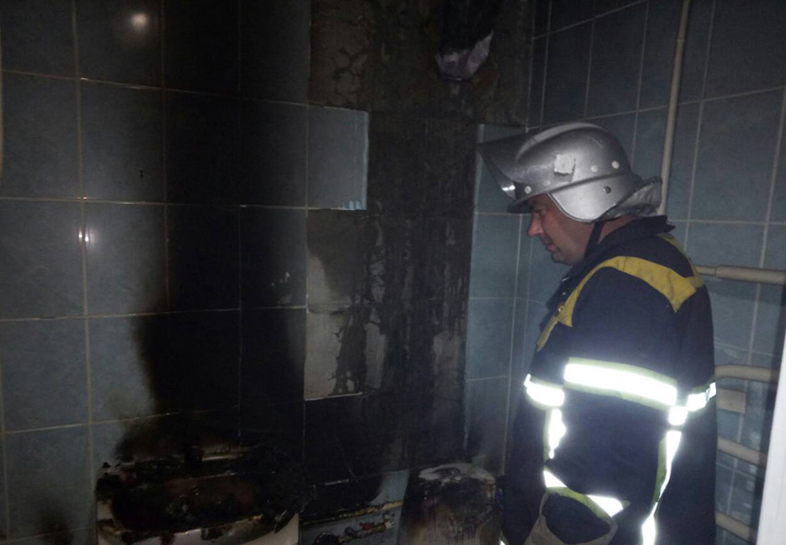 В многоэтажке на Полтавщине горела ванная (фото)