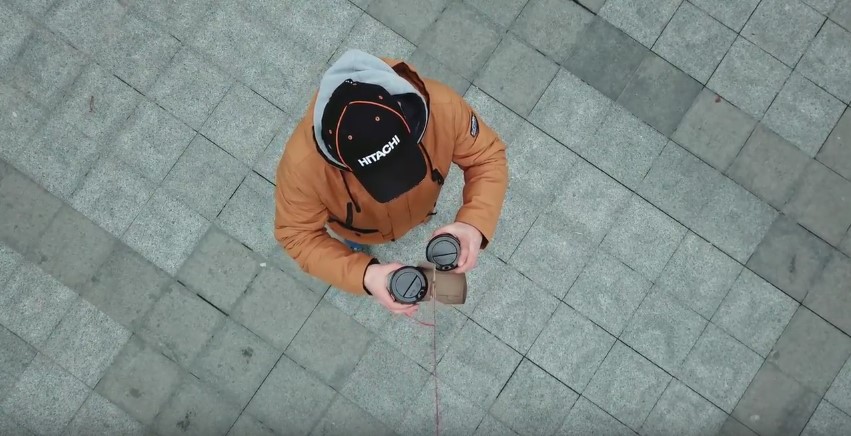 Кременчужанин доставил себе кофе с помощью дрона (видео)