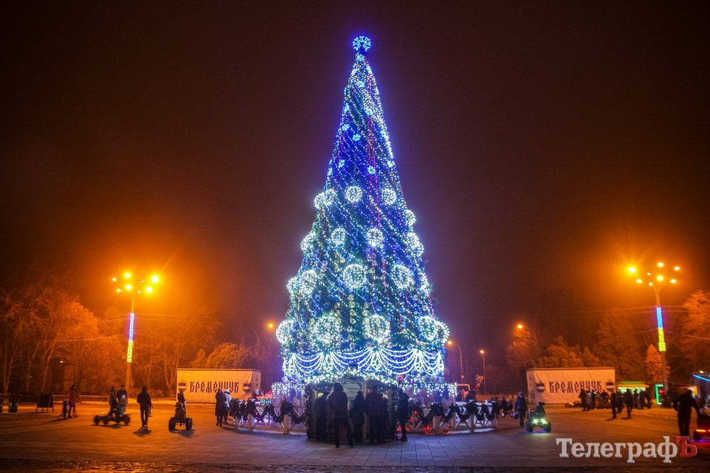 В Кременчуге иллюминацией украсят всю аллею Приднепровского парка