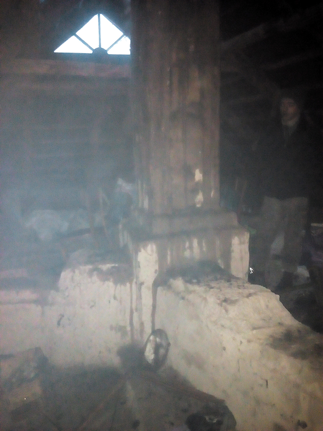 В Шишакском районе горел жилой дом (фото)