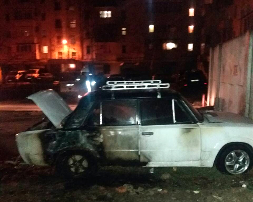 В Полтаве снова горел автомобиль (фото)