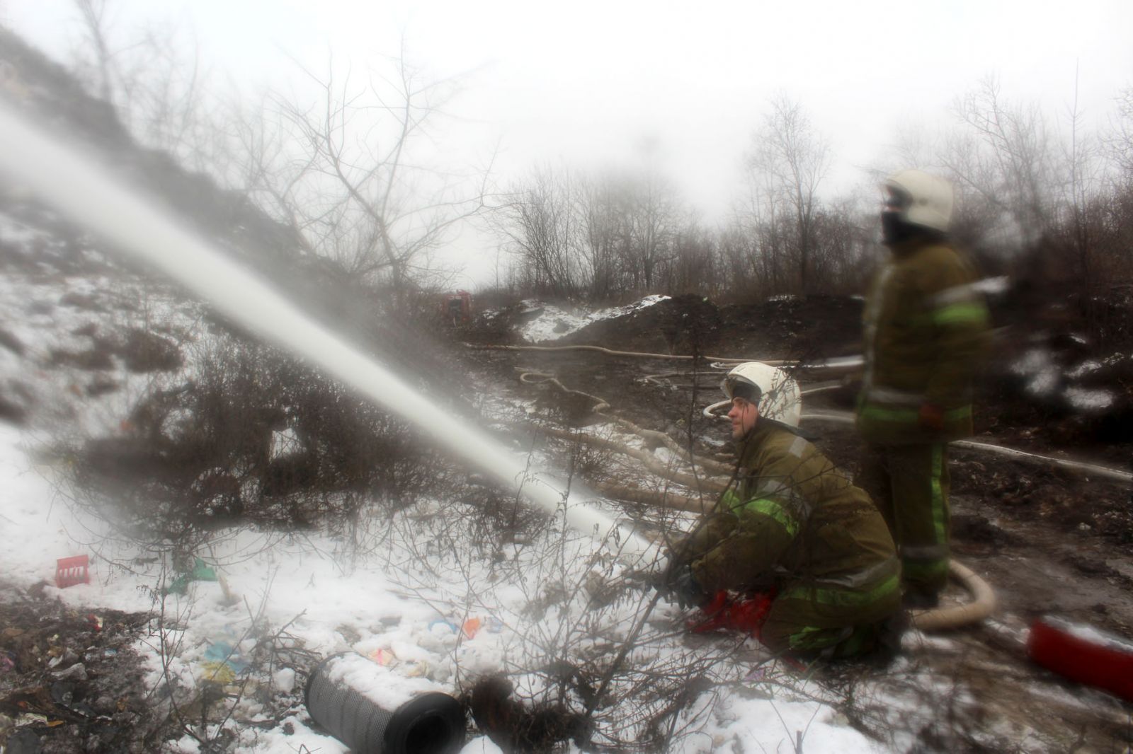 Пожар на полтавской свалке потушен (фото)