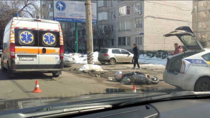 На Полтавщине сбили пенсионера на мопеде (фото)