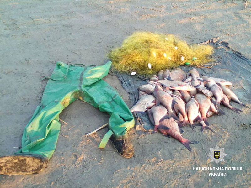 На Полтавщине браконьер выловил больше центнера рыбы (фото)