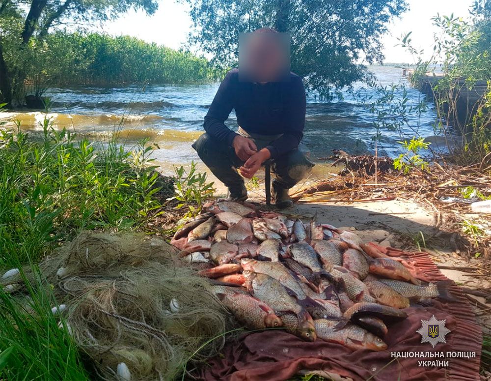 На Полтавщине задержали рыбного браконьера (фото)