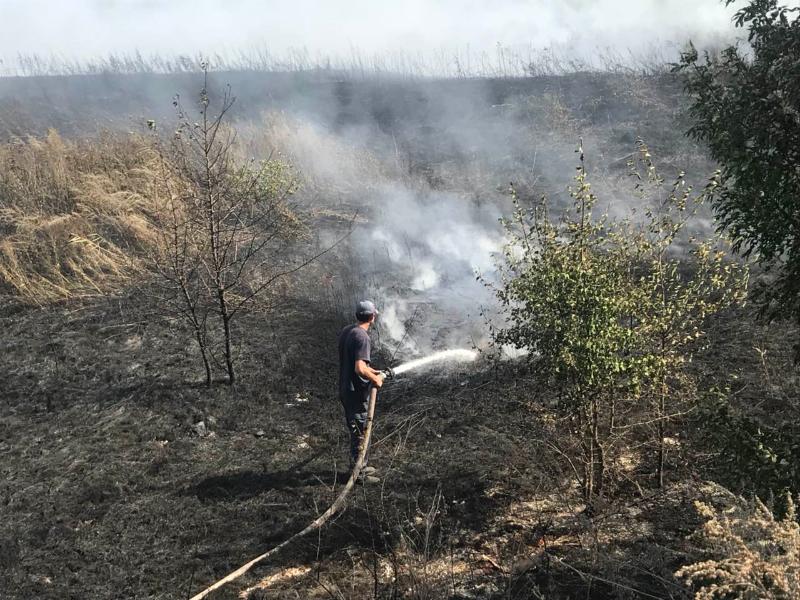 Пожар у пруда-отстойника "Укртатнафты" локализовали (фото)