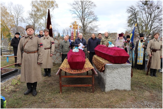 На Полтавщине перезахоронили воинов Второй мировой
