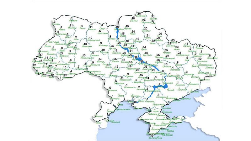 На Полтавщине выпало больше всего снега в Украине (карта)