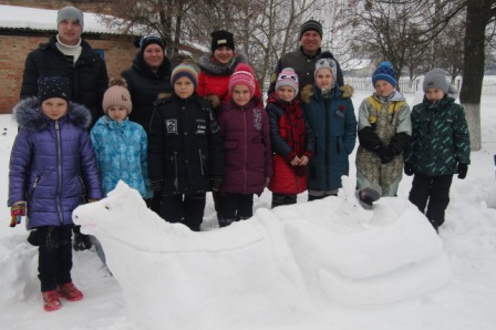 В Лохвице прошел снежный фестиваль скульптур (фото)