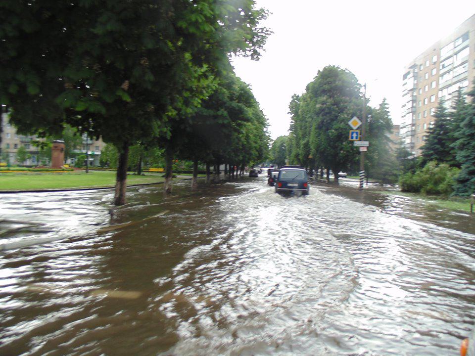 На Полтавщине затопило Лубны (фото)