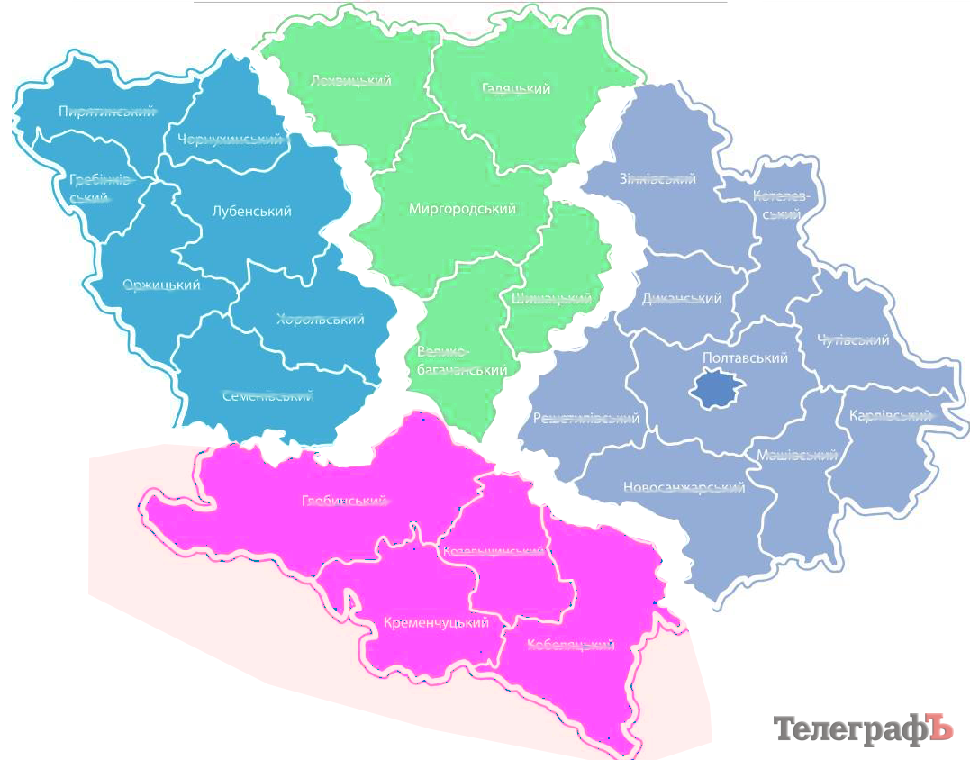 Кременчуг может присоединить четыре района Полтавщины