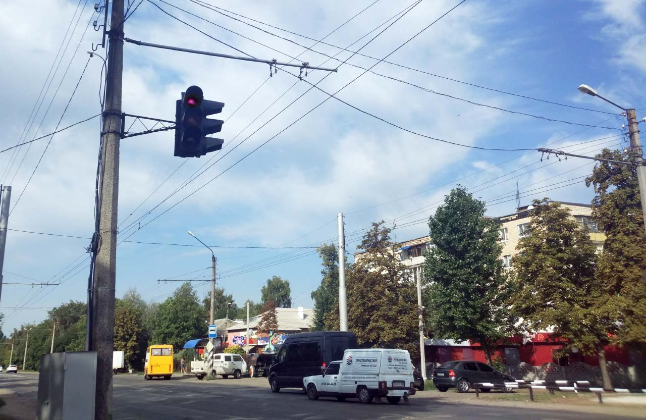 В Россошенцах под Полтавой заработали светофоры