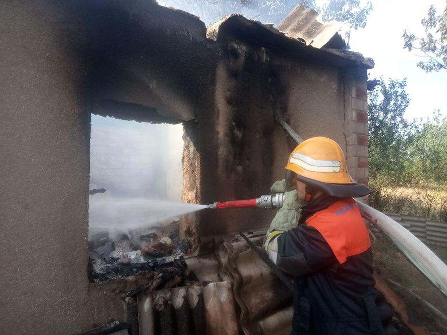 Кобелякский район: пожарные ликвидировали пожар в жилом доме
