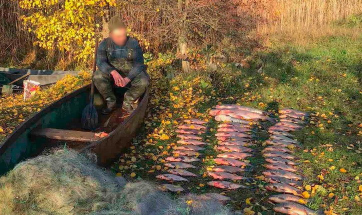 В Кобеляцком районе у рыбака-нарушителя изъяли рыбы более чем на 9 тысяч гривен