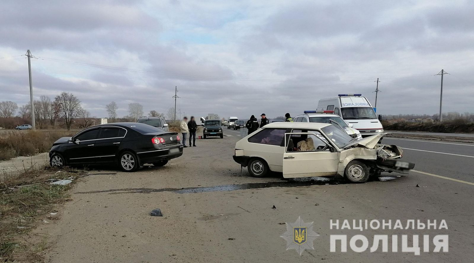 Полиция Полтавщины устанавливает обстоятельства ДТП, которое произошло в Чутовском районе