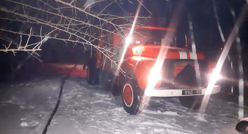 В Кременчугском районе спасатели ликвидировали пожар в хозяйственной постройке