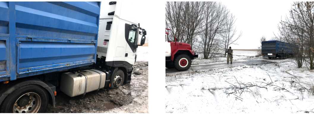 Спасатели помогают гражданам на автодорогах Полтавщины