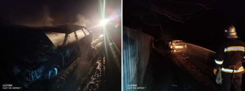 В Зеньковском районе спасатели ликвидировали пожар в автомобиле