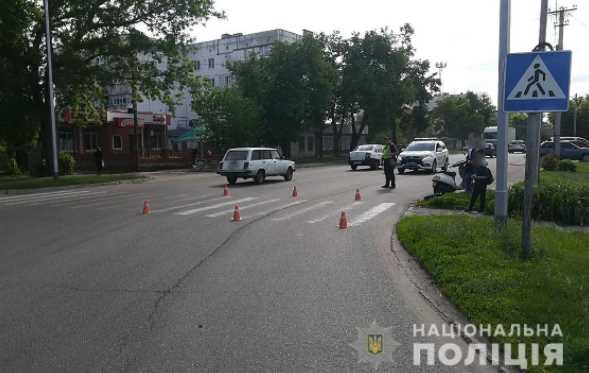 Полиция Полтавщины устанавливает обстоятельства ДТП, в котором травмирована женщина-пешеход