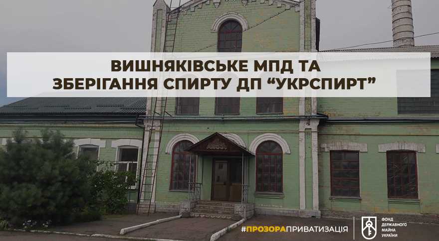 Приватизация Вишняковского МПД и хранение спирта: в бюджет должны поступить 83,6 млн грн
