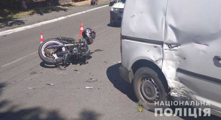 На Полтавщине полиция устанавливает обстоятельства двух ДТП, в которых травмированы мотоциклисты