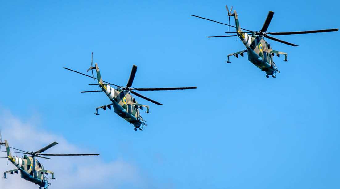 Во время празднования Дня Государственного флага в Полтаве будут задействованы военные вертолеты