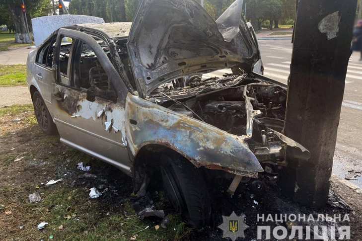 На Полтавщине полиция выясняет обстоятельства ДТП, в котором травмировался водитель легковушки