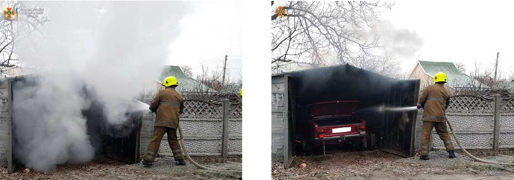 В Кременчуге спасатели ликвидировали пожар в легковом автомобиле
