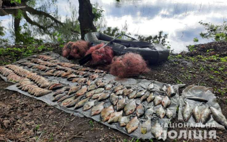 На Полтавщине полиция обнаружила браконьера с незаконным уловом рыбы более чем на 300 тысяч гривен