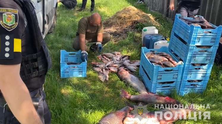 В Полтавской области полиция разоблачила более сотни фактов незаконной добычи рыбы во время нерестового запрета