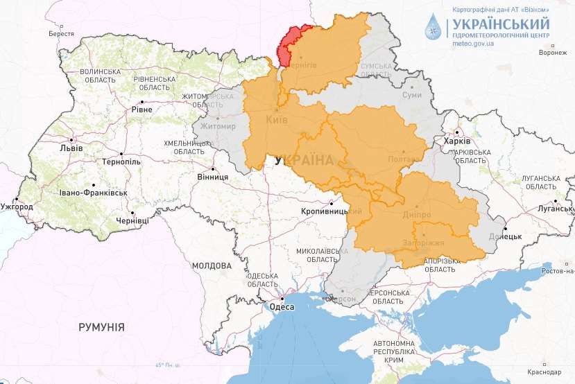 На Полтавщині можливе підтоплення прирічкових територій
