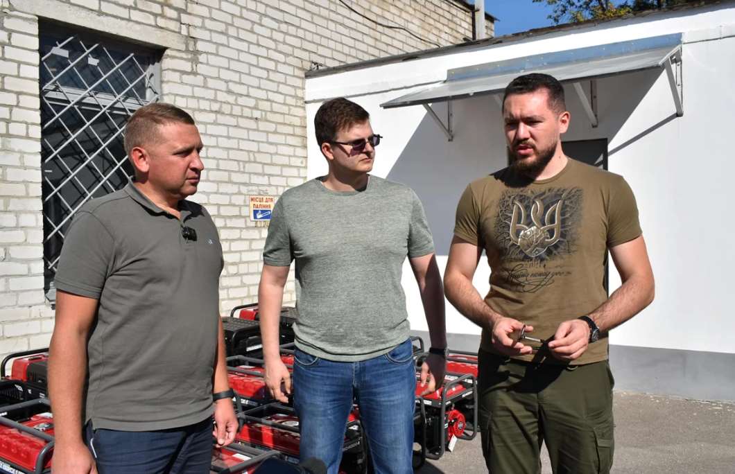 28 генераторов из областного штаба передали для котельных Кременчуга