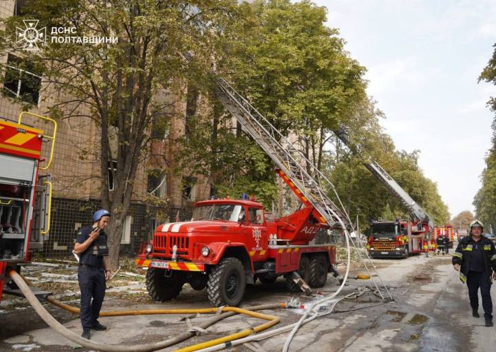 Обстрел Полтавы: более 50 человек погибли и свыше 200 ранены