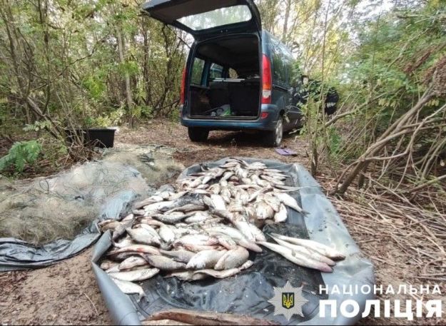 На водохранилище Полтавщины задержали браконьера с рыбой на полмиллиона гривен