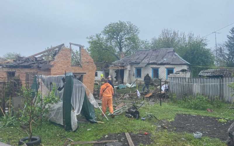 Уламки дрона пошкодили понад 20 будівель на Полтавщині