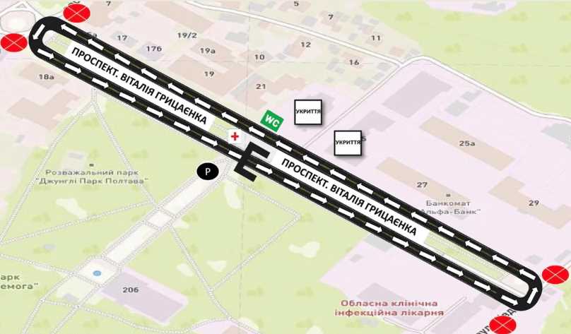 24 мая в Полтаве частично ограничат движение транспорта