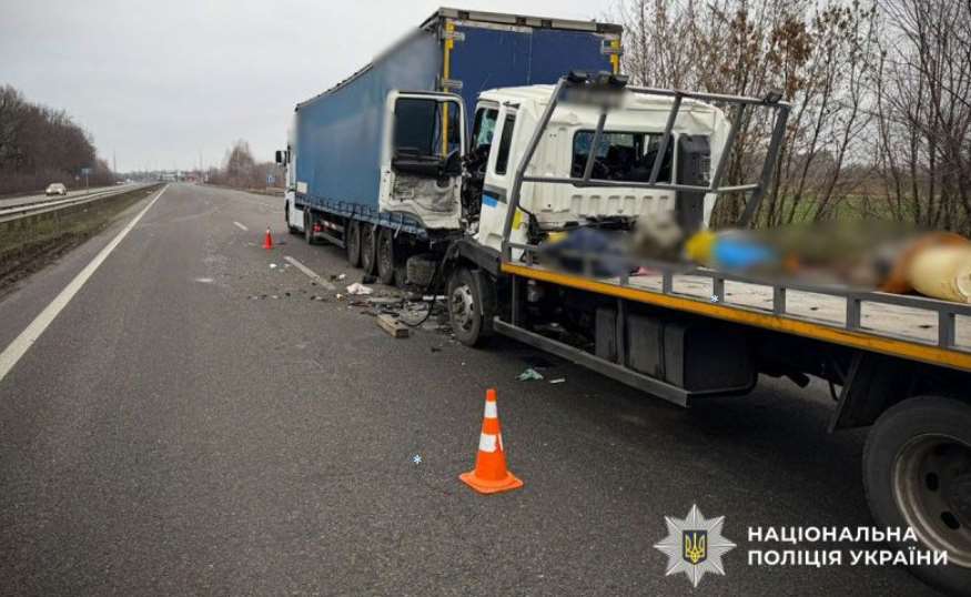 На Полтавщині розслідують ДТП за участю двох вантажівок поблизу Лубен