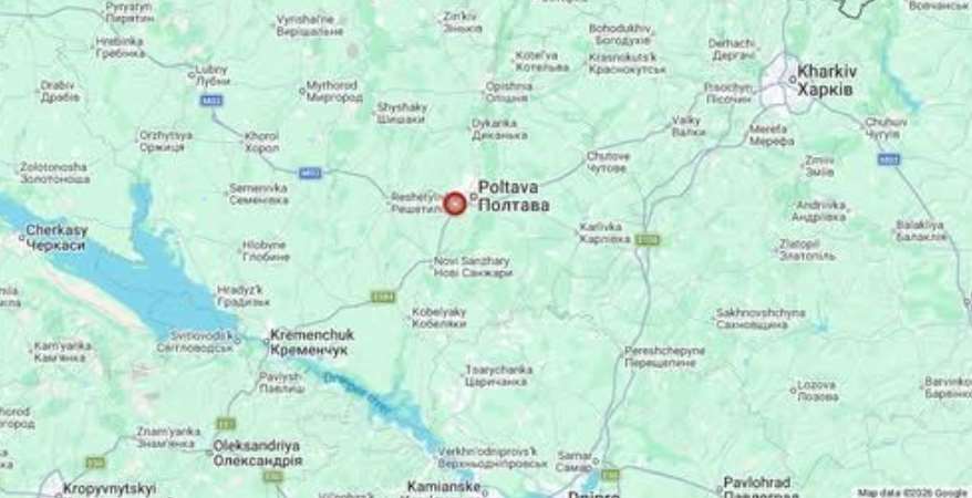 6 лютого поблизу Полтави зафіксовано землетрус